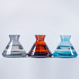 Bouteille diffuseur d'arômes conique élégante en verre de 200 ml, rechargeable, pour huiles essentielles et bâtonnets parfumés, idéale pour la maison ou la salle de bain - Product Image 3