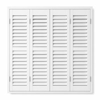 Vente en gros de meubles en bois modernes personnalisés &amp;   Volets en PVC imperméables pour fenêtres, intérieur et extérieur, horizontaux, Moona