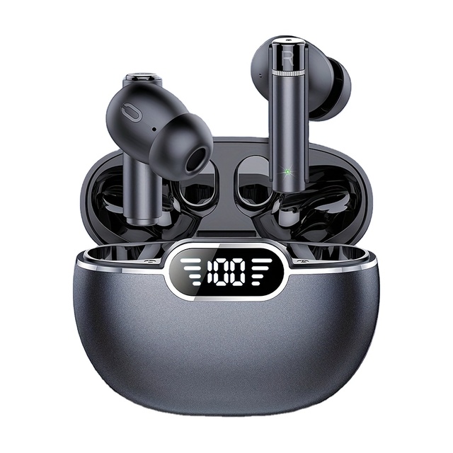 Newest Wireless Earplug Headset Earphones Cute Earphone Girls Sports Headphones with Digital Display Battery Indicator
