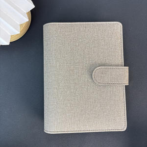 منتج جديد متاح حلقة ذهبية دفتر بو مخطط فتحات بطاقة جلد كتان سحاب جيب النقدية الميزانية رابط A6 الميزانية - Product Image 4