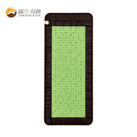 Jiwan Lejia Vente en gros de tapis chauffant en jade vert naturel personnalisé, tapis de massage thermique en pierre pour soulager la douleur