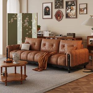 अखरोट लकड़ी के सोफे सेट लिविंग रूम रेट्रो हरे कपड़े सोफे चीनी शैली क्लाउड कूचके लिए हल्के लक्जरी नए डिजाइन सोफे - Product Image 6