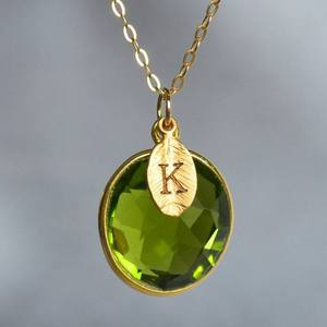 Pendentif en pierre de péridot naturel certifié Quartz vert accessoire de fabrication de bijoux produit en vrac fait à la main en laiton certifié - Product Image 5