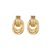 Boucles d'oreilles pendantes en métal irrégulier de style vintage, boucles d'oreilles à clous personnalisées de style européen et américain, accessoires de voyage pour filles