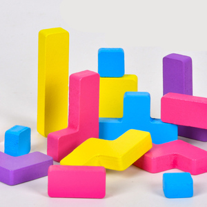 Trẻ em giáo dục đồ chơi hình trái tim ghép hình câu đố đồ chơi bằng gỗ Montessori Đồ chơi bảng câu đố não trêu ghẹo khối - Product Image 4