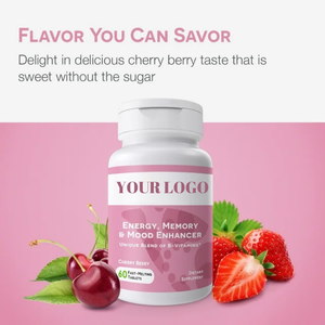 OEM özel etiket enerji meyve sebze karmaşık tabletler Vitamin B6 B12 biyotin takviyesi yetişkinler için çocuk hamile kadınlar - Product Image 2