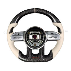 הגה אלקנטרה אישית גלגל סיבי פחמן עבור מרקדס-בנץ c300 c200 c180 w204 w211w213 w205 w447 e63 glc s g כיתה - Product Image 6