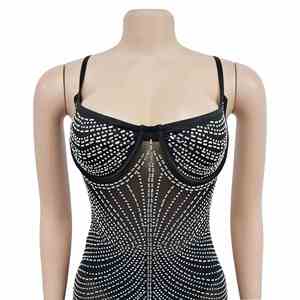 Nuevo Vestido Largo de Gasa con Tirantes de Marca Famosa de Lujo para Fiesta y Club, con Bordado de Moda para Dama 2026 - Product Image 6