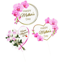Nicro Großhandel Mutter Happy Holiday Kuchen Dessert Karte Happy Muttertag Backen Kuchen Dekoration Cake Topper Dekoration