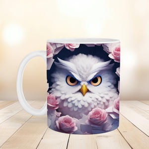 Haute qualité Sublimation 11oz coloré hibou <span class=keywords><strong>magique</strong></span> couleur changeante tasses personnalisables impression numérique tasses à café en céramique - Product Image 5