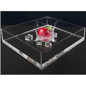 透明亚克力展示盒展示盘有机玻璃鱼缸水族箱亚克力鱼缸