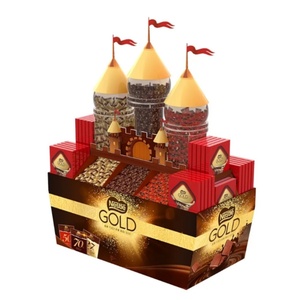 ชั้นวางสินค้าปลีกในซูเปอร์มาร์เก็ต ชั้นวางแสดงสินค้าแบบตั้งพื้นทำจาก PP Cardboard สำหรับอาหาร มันฝรั่งทอด ขนมหวาน ขนมขบเคี้ยว พร้อมบริการตัดตามแบบ - Product Image 6