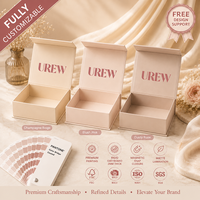 Boîte d'expédition de bijoux avec logo personnalisé, emballage rigide en papier avec fermeture magnétique pour cadeau de luxe