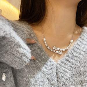 Exquisito Collar con Colgante Individual de Plata de Ley S925 para Mujer, Estilo Lujoso y Sofisticado con Estrella de Diamante Rosa Japonés - Product Image 2