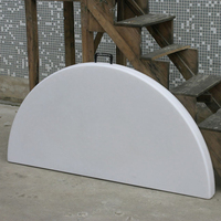Mesa de Comedor Plegable de Plástico HDPE con Diseño Moderno, Construcción Duradera, Resistente al Agua, Capacidad de 500 kg para Uso en Exteriores y Aplicaciones Hoteleras