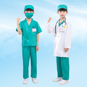 Vestito da giorno della carriera di Design personalizzato per bambini camice bianco per infermiere abbigliamento da gioco di ruolo - Product Image 5