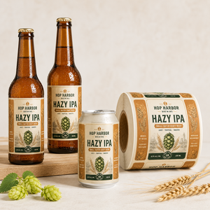 Etiquetas de <span class=keywords><strong>Cerveza</strong></span> Personalizadas de Calidad Cervecería para Botellas de <span class=keywords><strong>Cerveza</strong></span> Artesanal IPA, Etiquetas Adhesivas en Rollo Profesionales, Resistentes al Agua - Product Image 2