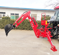 Rétrocaveuse compacte montée sur tracteur, entraînée par prise de force, attache 3 points, rétrocaveuse hydraulique agricole pour tracteurs de 20 à 60 CV