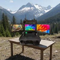 Portátil Robusto de 15.6 Pulgadas con Triple Pantalla, 16GB, Intel, Linux Profesional, Resistente al Agua, 1TB de Almacenamiento