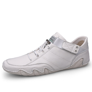 Mocassins pour hommes en cuir, style Penny, à enfiler, faits main, décontractés, pour la conduite, les loisirs et les affaires, à talon plat - Product Image 1