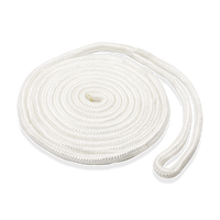 Corde d'amarrage marine en nylon double tressé, corde d'ancre résistante aux chocs pour yacht et bateau, diamètre personnalisé