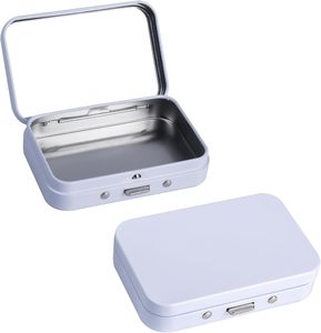 Boîte d'emballage en métal étanche à l'humidité, résistante aux enfants, avec insert en silicone pour cigarettes - Product Image 1
