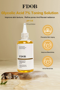 Tónico Facial <span class=keywords><strong>con</strong></span> Ácido Glicólico al 7% OEM/Venta Caliente, 240 ml, Hidratante Facial, Esencia para el Acné, Cierre de Poros, Agua Esencial - Product Image 2