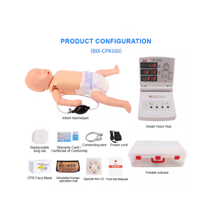 หุ่นจำลองการช่วยฟื้นคืนชีพทารกขั้นสูง ADA รุ่น CPR160 วัสดุ PVC สำหรับการศึกษาด้านการแพทย์และการฝึกอบรมการดูแลสุขภาพ และอุปกรณ์สำหรับสภาระบุญพยาบาล - Product Image 1