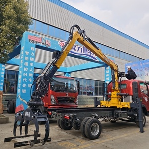 <span class=keywords><strong>Camion</strong></span>-grue d'<span class=keywords><strong>occasion</strong></span> avec moteur Weichai, grue à flèche articulée hydraulique, hauteur de levage de 18 m, moment de levage de 30 t.m pour la construction - Product Image 1