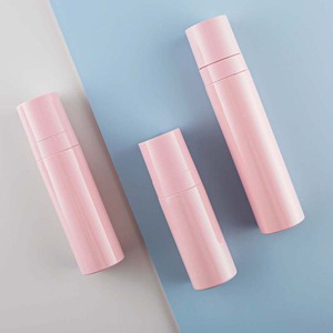 In-stock 100ml Transparent Black Recycled Plastic PET Cylindrical <b>Sunscreen</b> Fine Mist Pump Sprayer 60/120ml Alcohol Skin Care - Product Image 2