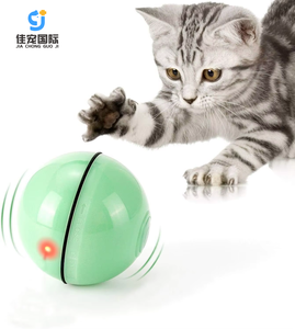 USB Rechargeable Intelligent Pet Toy LED <b>Light</b> Automatic Rolling Ball Funny Simple Design Soft <b>Dog</b> Toy - Product Image 1
