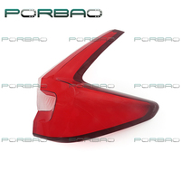 PORBAO pour CRV 2017-2018 : Cache-phare arrière en plastique rouge de remplacement pour système d'éclairage automobile, feux arrière de voiture