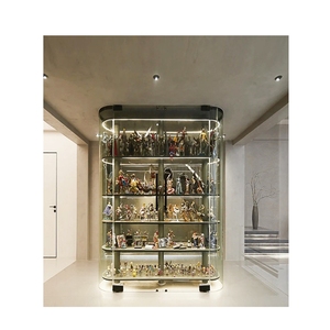 <span class=keywords><strong>Vitrine</strong></span> <span class=keywords><strong>en</strong></span> verre incurvé pour une vue à 360 ° des figurines <span class=keywords><strong>d</strong></span>'anime sous tous les angles - Product Image 4