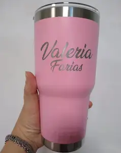 Mini impresora de logotipos de 20w, vaso de acero inoxidable de fibra láser, máquina de impresión de grabado para vasos con rotación