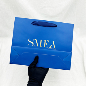 Luxury Custom <strong>Logo</strong> Gold Foil Matte Embossed Laminated <strong>Paper</strong> <strong>Bag</strong> <strong>Large</strong> Medium White Gift Sturdy <strong>Paper</strong> Clothing Store Shopping <strong>Bag</strong> - Product Image 5