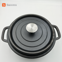 Casserole en fonte émaillée de qualité supérieure, revêtue d'huile végétale, profonde, pour le four et la table, ustensiles de cuisine