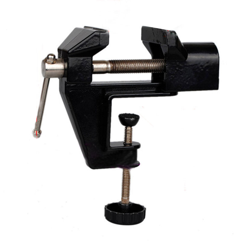 Morsa da tavolo - Mini girevole rotante a 360 ° Morsa da 70 mm regolabile Larghezza mandibola Morsetto da tavolo per banco da lavoro in legno