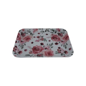 8x6 Inch Plastic Melamine Serving Tray Storage Tray with printing