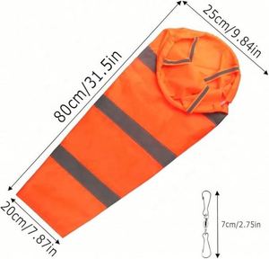 Polyester Wind Direction Measurement <b>Sock</b> Bag Measurement for Outdoors with Reflective Belt Windsock - Product Image 3