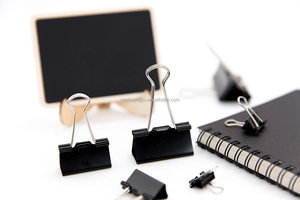 32Mm Clip Bướm Kim Loại Chất Kết Dính Clip Đen Memo Giấy Dài Đuôi Clip - Product Image 4