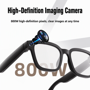 Lunettes Intelligentes OEM Personnalisées 42g Légères avec Caméra 8MP, Traduction IA, Vidéo 1200P, BT5.3, WiFi, 220mAh, IP64 pour Voyages en Extérieur - Product Image 4