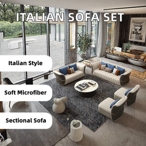 Divano Componibile <span class=keywords><strong>Moderno</strong></span> Italiano 1+2+3 Posti in Offerta Speciale per Hotel, <span class=keywords><strong>Soggiorno</strong></span>, Centro Commerciale - Elegante Stile Italiano - Product Image 3