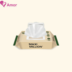 Lingettes douces et douces jetables pour bébé non irritantes et respectueuses de l'environnement, prix d'usine OEM/ODM - Product Image 2