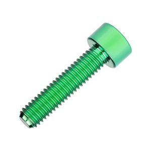 Tornillo de Cabeza Hexagonal de <span class=keywords><strong>Titanio</strong></span> Ti M5 X 10 12 16 18 20 25 30 35 40 45 50 55 60mm para Bicicleta, Verde M5x25mm - Product Image 2