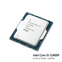 Processeur de bureau Intel Core i5-12400F 12e génération, 6 cœurs, 12 threads, LGA1700, pour PC de jeu, vente en gros