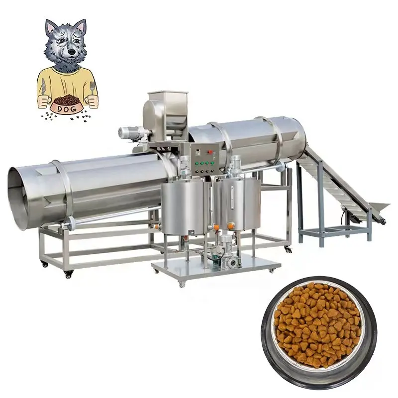 Linea di produzione completa per la produzione di alimenti per animali domestici estrusore e macchina per la produzione di alimenti per cani