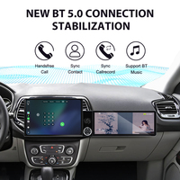 ZWNAV Pantalla de 13.1"+12.3" para Jeep Compass 2017-2021, Android 15, Carplay Inalámbrico, DSP, GPS, Navegador, Radio para Auto, Estéreo, 4G, WiFi, OEM