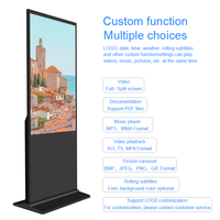 Kiosque d'affichage numérique vertical Android 11 Wifi de 49 pouces avec carte SIM, moniteur ultra large pour affichage numérique en public intérieur