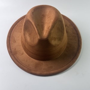 Western Top Cap Big Brim Cowboy Fedora <b>Hat</b> <b>for</b> Kids-Customizable Color & Logo Breathable Fabric <b>for</b> Casual Party Outdoor Use - Product Image 5