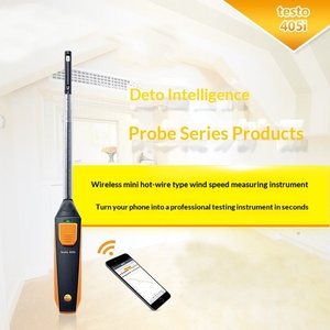 Anemómetro de Hilo Caliente Mini Testo 405i con Conexión Inalámbrica a Teléfono Móvil y Tablet, Compatible con APP, Unidades M/s, Testo405i, Testo 405i Mini Wir - Product Image 1